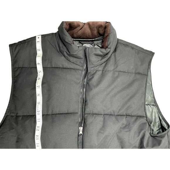 St. John’s Bay – Men’s Black Puffer Sleeveless Vest – Size XL - Picture 6 of 8